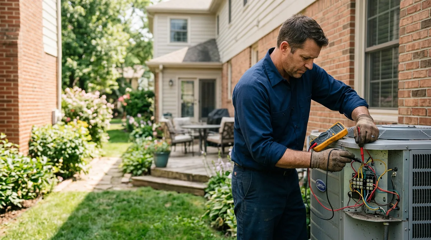 HVAC technician working near New Hartford, NY